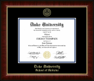 Duke University diploma frame - Gold Embossed Diploma Frame in Murano