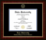 Duke University diploma frame - Gold Embossed Diploma Frame in Murano