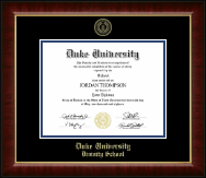 Duke University diploma frame - Gold Embossed Diploma Frame in Murano