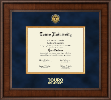 Touro University diploma frame - Presidential Gold Engraved Diploma Frame in Madison