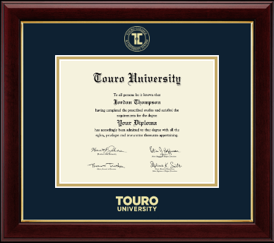 Touro University diploma frame - Gold Embossed Diploma Frame in Gallery