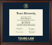 Touro University diploma frame - Gold Embossed Diploma Frame in Studio