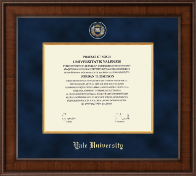 Yale University diploma frame - Presidential Masterpiece Diploma Frame in Madison