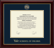 Yale University diploma frame - Masterpiece Medallion Diploma Frame in Gallery