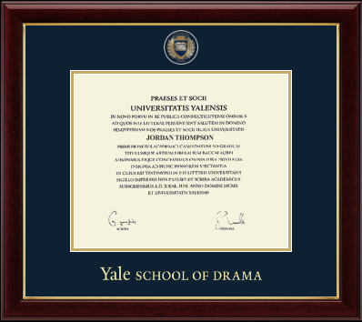 Yale University diploma frame - Masterpiece Medallion Diploma Frame in Gallery