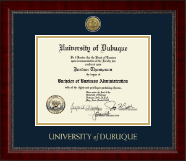 University of Dubuque diploma frame - Gold Engraved Medallion Diploma Frame in Sutton