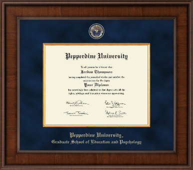 Pepperdine University diploma frame - Presidential Masterpiece Diploma Frame in Madison