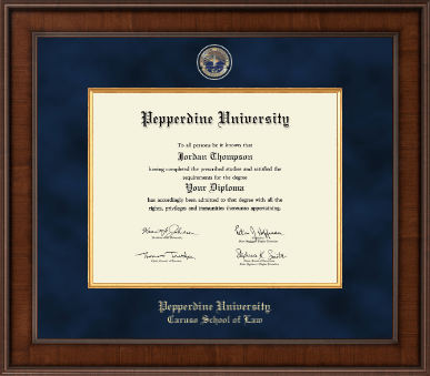 Pepperdine University diploma frame - Presidential Masterpiece Diploma Frame in Madison