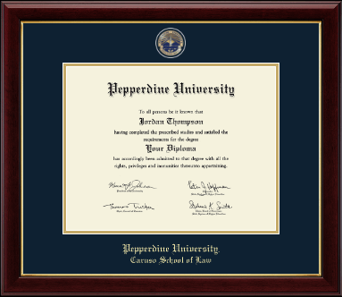 Pepperdine University diploma frame - Masterpiece Medallion Diploma Frame in Gallery
