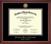 Southern Illinois University Carbondale diploma frame - Gold Engraved Medallion Diploma Frame in Kensington Gold