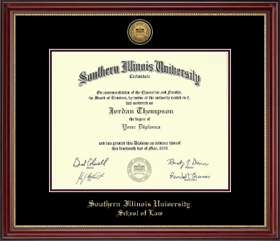 Southern Illinois University Carbondale diploma frame - Gold Engraved Medallion Diploma Frame in Kensington Gold