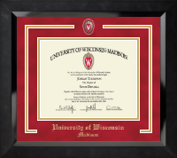 University of Wisconsin Madison diploma frame - Spirit Shield Curriculum Edition Diploma Frame in Eclipse