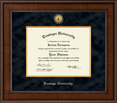Tuskegee University diploma frame - Presidential Gold Engraved Diploma Frame in Madison
