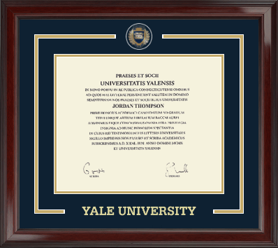 Yale University diploma frame - Showcase Diploma Frame in Encore