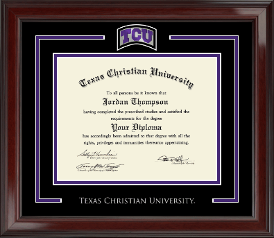 Texas Christian University diploma frame - Spirit Medallion Diploma Frame in Encore