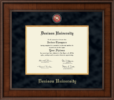 Denison University diploma frame - Presidential Masterpiece Diploma Frame in Madison