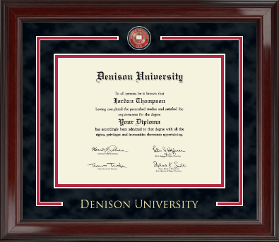 Denison University diploma frame - Showcase Diploma Frame in Encore