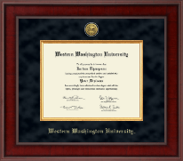 Western Washington University diploma frame - Presidential Gold Engraved Diploma Frame in Jefferson
