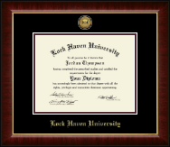 Lock Haven University diploma frame - Gold Engraved Medallion Diploma Frame in Murano