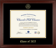 Graduation Gifts diploma frame - Gold Embossed Class of 2025 Diploma Frame in Sierra