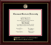 Claremont Graduate University diploma frame - Masterpiece Medallion Diploma Frame in Gallery