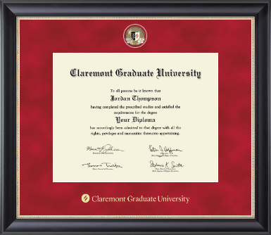 Claremont Graduate University diploma frame - Regal Diploma Frame in Noir