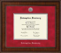 Redemption Seminary diploma frame - Presidential Silver Engraved Diploma Frame in Madison