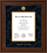 Kansas City University diploma frame - Presidential Gold Engraved Diploma Frame in Madison