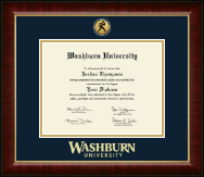 Washburn University diploma frame - Gold Engraved Medallion Diploma Frame in Murano
