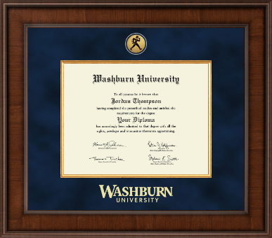 Washburn University diploma frame - Presidential Gold Engraved Diploma Frame in Madison