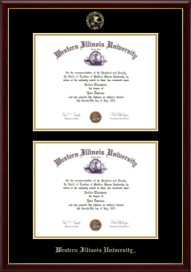 Western Illinois University diploma frame - Double Diploma Frame in Galleria