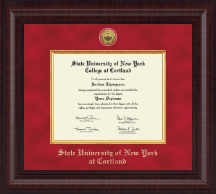 State University of New York Cortland diploma frame - Presidential Gold Engraved Diploma Frame in Premier