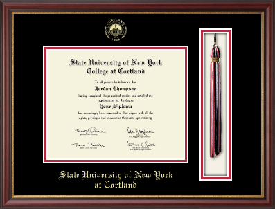 State University of New York Cortland diploma frame - Tassel & Cord Diploma Frame in Newport