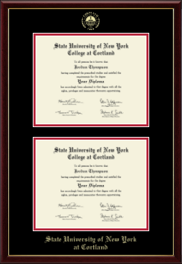State University of New York Cortland diploma frame - Double Diploma Frame in Galleria
