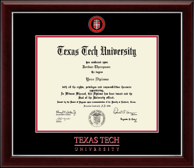 Texas Tech University diploma frame - Dimensions Diploma Frame in Gallery Silver