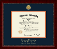 Syracuse University diploma frame - Gold Engraved Medallion Diploma Frame in Sutton