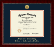 Syracuse University diploma frame - Gold Engraved Medallion Diploma Frame in Sutton