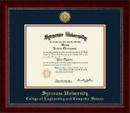 Syracuse University diploma frame - Gold Engraved Medallion Diploma Frame in Sutton