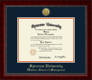 Syracuse University diploma frame - Gold Engraved Medallion Diploma Frame in Sutton