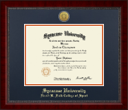 Syracuse University diploma frame - Gold Engraved Medallion Diploma Frame in Sutton
