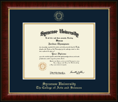 Syracuse University diploma frame - Gold Embossed Diploma Frame in Murano