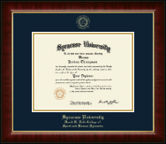 Syracuse University diploma frame - Gold Embossed Diploma Frame in Murano
