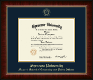 Syracuse University diploma frame - Gold Embossed Diploma Frame in Murano