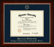 Syracuse University diploma frame - Gold Embossed Diploma Frame in Murano