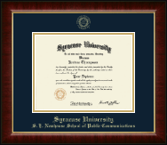 Syracuse University diploma frame - Gold Embossed Diploma Frame in Murano