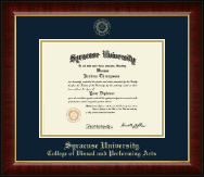 Syracuse University diploma frame - Gold Embossed Diploma Frame in Murano