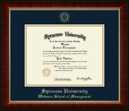 Syracuse University diploma frame - Gold Embossed Diploma Frame in Murano