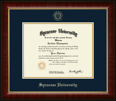 Syracuse University diploma frame - Gold Embossed Diploma Frame in Murano