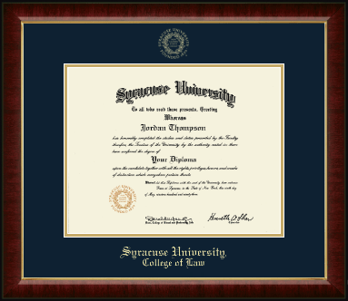 Syracuse University diploma frame - Gold Embossed Diploma Frame in Murano