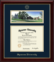 Syracuse University diploma frame - Campus Scene Diploma Frame in Gallery